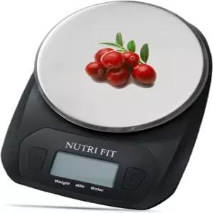 요리용 베이킹 체중 감량을 위해 그램과 OZ로 무게를 측정하는 NUTRI FIT 디지털 식품 스케일 작은 주방