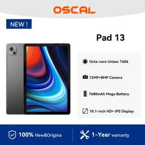 OSCAL 패드 13 태블릿, 10.1 인치 FLED 디스플레이, 7680mAh 배터리, 8GB RAM + 256GB ROM, 옥타코어 T606