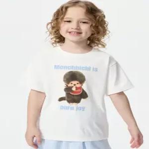[국내배송] 유니클로 GIRLS Monchhichi UT(그래픽T)C E489413-000-00