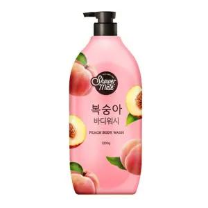 대용량 샤워메이트 복숭아 1200g 바디워시 대용량 바디워시 샤워메이트