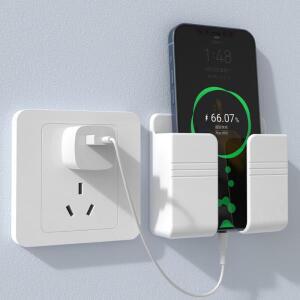 화웨이 아이폰 Xiaomi 휴대 전화 벽 홀더 범용 핸드폰 충전 후크 교수형 스탠드 브래킷 도크