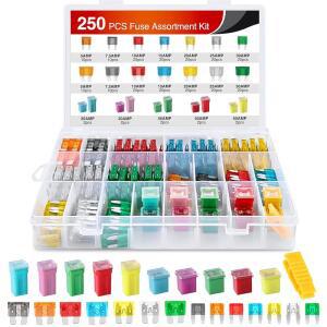 NILIGHT 블레이드 JCASE 자동차 퓨즈 모음 키트 5A 7.5A 10A 15A 20A 25A 30A 표준 미니 40A 50A 60A 저고장 STD 프로필 퓨즈 2년 보증 250PCS + 박스 iHM