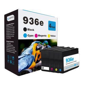 936E 936 hp호환 프린터용 잉크 카트리지 9125E 9135E 9730E 9120E 시리즈 교체 HP936E 콤보 팩이 OFFICE JET 9122E OFFICEJET PRO 9128E 9110B 9130E | BCMY 4 팩에서 작동합니다 vQS