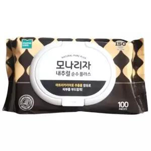 모나리자 내추럴 플러스 물티슈 캡형 100매 x 10팩
