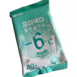 크리넥스 쿨링물티슈 라임민트 10매 3개
