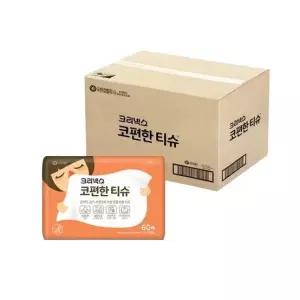 크리넥스 코편한티슈 60매 X 40팩 0215601