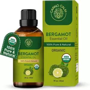 카르노 차분한 베르가못 에센셜 USDA 인증 피부 및 모발용 테라피 DIY 비누 양초 만들기 fl Oz