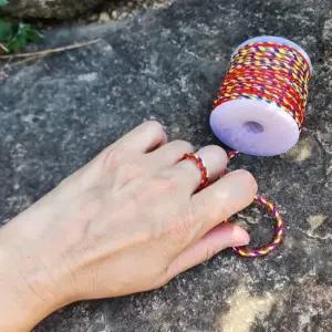 불교용품 오색 매듭 끈 실 3.0mm 팔찌 만들기 재료 실팔찌 가는실 타로 부적 절 오복 기원