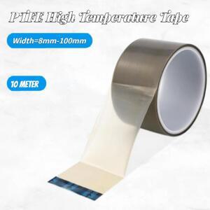 순수 필름 PTFE 고온 저항 접착 테이프  열 절연 씰링 기계  두께 0.08mm  10m  300 도