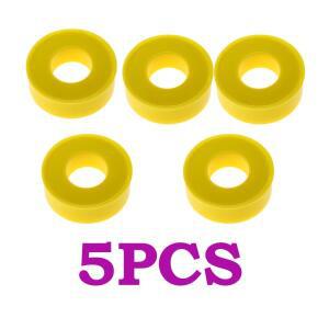5롤 PTFE 가스 라인 파이프 스레드 테이프 노란색 길이 12m  폭 1.2mm 팩