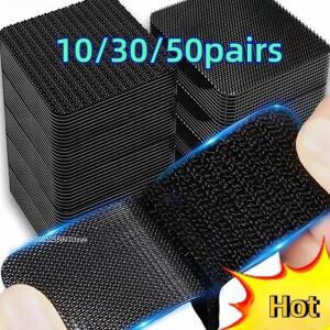 Strong Carpet Fixing Stickers Self-adhesive Touch Fastener Grip Tape Black Pad Double Faced Mat Fixe