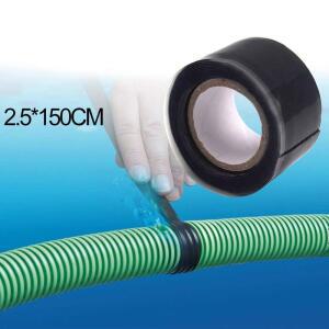 25mm x 150cm 씰 자체 융합 실리콘 호스 수리 테이프 헤비 듀티 누출 방지 고무 파이프 라인 수리 비바람에