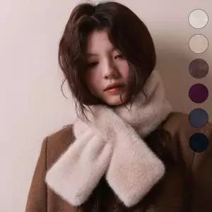 베르데 퍼 머플러 쁘띠 털 목도리 밍크 인조 페이크 머플러