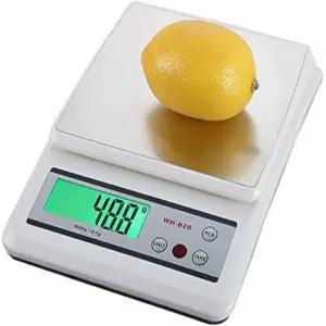 UWBY 전자 저울 고정밀 주방 스테인리스 산업용 주얼리 카운팅 흰색 3000g/0g