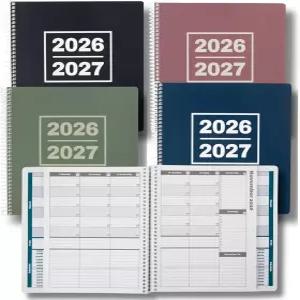 혼돈에서 벗어난 학술 플래너 20262027 일일 및 월간 캘린더 학교 의제집 2026년 7월2027년 6월 85x825