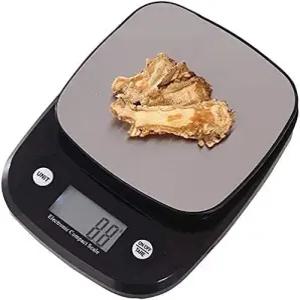 UWBY 전자 저울 디지털 주방 스타일리시한 실버 디자인 요리 가정용 무게 음식 최대 0kg 블랙