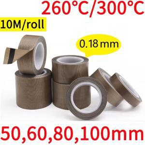 50 60 80 100mm x 0.18mm PTFE 접착 천 절연 진공 씰링 기계 고온 방지 전기 테이프