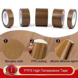 10m 롤 PTFE 고온 테이프 자체 접착 내열 논스틱 절연 (진공 실러  열 프레스 기계용)