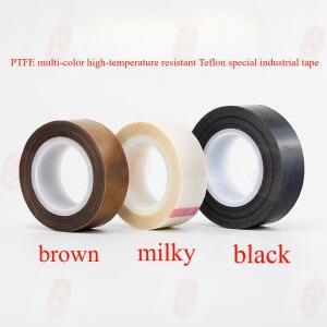 0.12-0.18-0.25mm두께 Tefl PTFE 절연 마찰 저항 300 ° 고온 특수 테이프 다양한 색상 너비 옵션