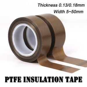 1롤 10M 두께 0.13mm/0.18mm PTFE 테이프 폭 5mm-100mm 고온 저항성 단열 실링