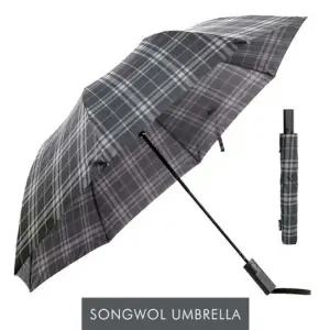 (송월우산) SW 2단 모던체크 우산 송월 송월우산 자동우산
