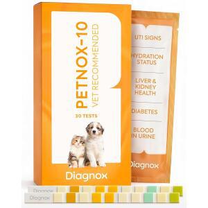 PETNOX 10매개 고양이 및 개 소변 검사지 - 30개 개별 포장 수의학 등급 검사 키트 검사를 위한 반려동물 cE6