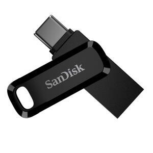 USB TYPE-C 장치용 SANDISK 2TB 울트라 듀얼 드라이브 GO 노트북 및 태블릿과 호환 최대 400MB/S 3.2 1세대 앱 블랙 SDDC3-2T00-G46 iPX