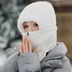 남자 여자 겨울 퍼 후드 넥워머 후리스 모자 바라클라바