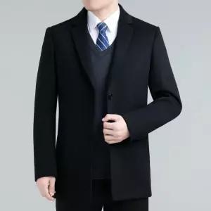 남자 모직 캐주얼 자켓 패딩 칼라 코트 안감 캐시미어 어울리는 정장 리버시블 중년+아빠룩 나들이에 MODU1
