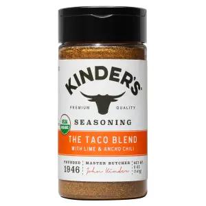 킨더스 타코 블렌드 시즈닝 5온스 라임 칠리 스파이스 USDA 인증 MSG 프리 소고기 닭고기 해산물 채소
