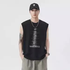 남사친 나시 사계절 빅사이즈 민소매 티셔츠 프린트 트렌드 트레이닝 레터링 MODU2