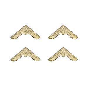 스크랩북 사진 앨범 다이어리를 위한 WEAXIO 100pcs 메탈 북 코너 프로텍터