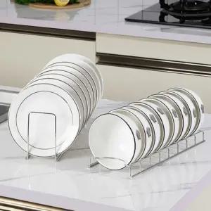 스테인리스 접시 냄비뚜껑 정리대 주방 그릇 수납 꽂이 쟁반 도마 정리함 그릇받침대