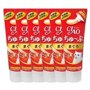 고양이 챠오츄브 참치 80g 6P 냥이 짜먹는 습식 간식 야옹이간식 (WDCD666)