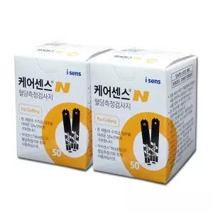 D 아이센스 케어센스N 혈당시험지 100매 체크지 검사지 측정지