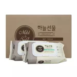 피톤치드 하늘선물 물티슈 캡형 (100매x24개) 한박스
