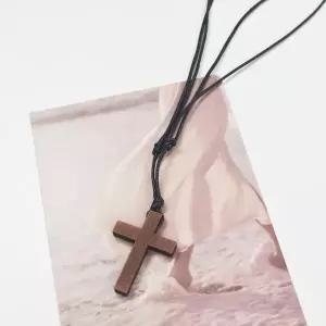 [VCMOEDNF]가죽끈 목걸이 룸미러 차량용십자가 걸이