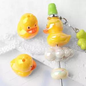 비즈아이 [6720-09]아크릴비즈 볼펜꾸미기 볼꾸재료 오리 19x23.3mm ,1개