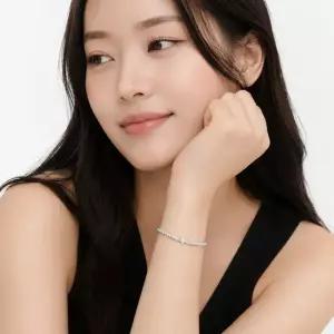 판도라 PANDORA 스파클링 파베 테니스 실버 여성 팔찌 590041C01