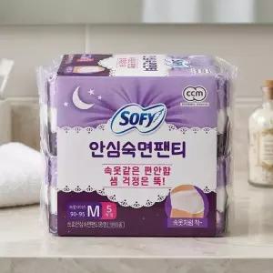 [쏘피] 쏘피 안심숙 면팬티 5개입 x 6팩-중형 안심 힙가드