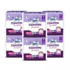 [쏘피] 쏘피 안심숙 면팬티 5개입 4+2 총6팩- 중형 속 옷처럼 가볍게