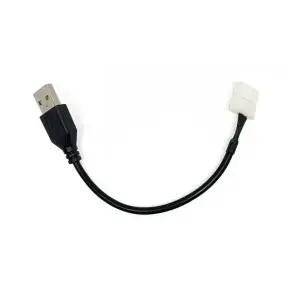10mm 5050 단색 LED 바 LED 스트립 바 전원 연결 커넥터 USB 케이블 (HAC1626)