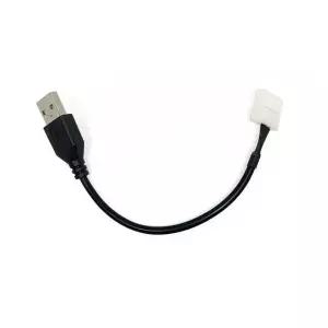 10mm 5050 단색 LED 바 LED 스트립 바 전원 연결 커넥터 USB 케이블 (HAC1626)
