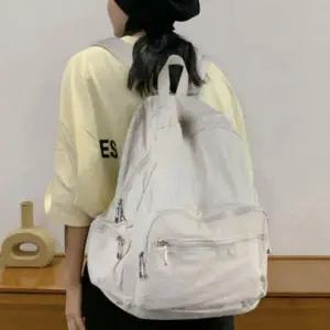 여중생 여고생 책가방 대용량 가벼운 학생 백팩 무지 캐주얼 학원