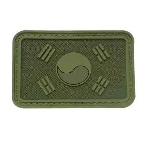 고품질 태극기패치 PVC 국방색 (W13EDA4)