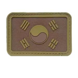 고품질 태극기패치 PVC 브라운 (W13EDA1)