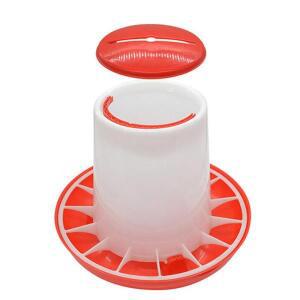 닭가금류 먹이 급식기 새 메추라기 음식 음료수 자동 플라스틱 양동이 1.5L