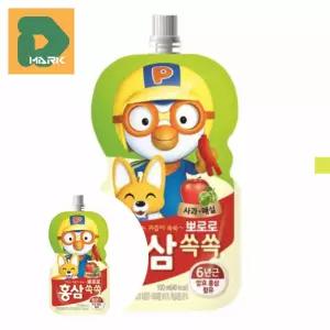 어린이 홍삼음료 20p 사과맛 간식 충전 팩음료 주스 안심 건강 먹거리 활력 영양 보충 키즈용 아이 휴대용