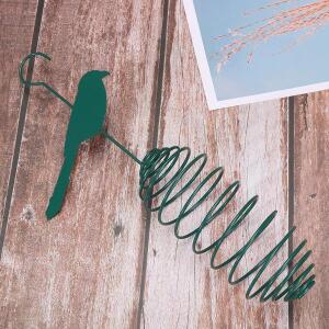 다람쥐와 견과류를 좋아하는 새들 2개의 스프링식 걸이형 새 모이통 야외 정원 마당 발코니용  금속 철제