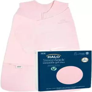 HALO 슬립백 스패들 100 면 신생아 1피스 선물 세트 박스 TOG 1.5 0-3개월 딸기